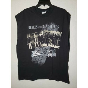 ZZ Top Lynyrd Skynyrd Rebels and Bandoleros 2011 Concert Tour T-Shirt Size XL
